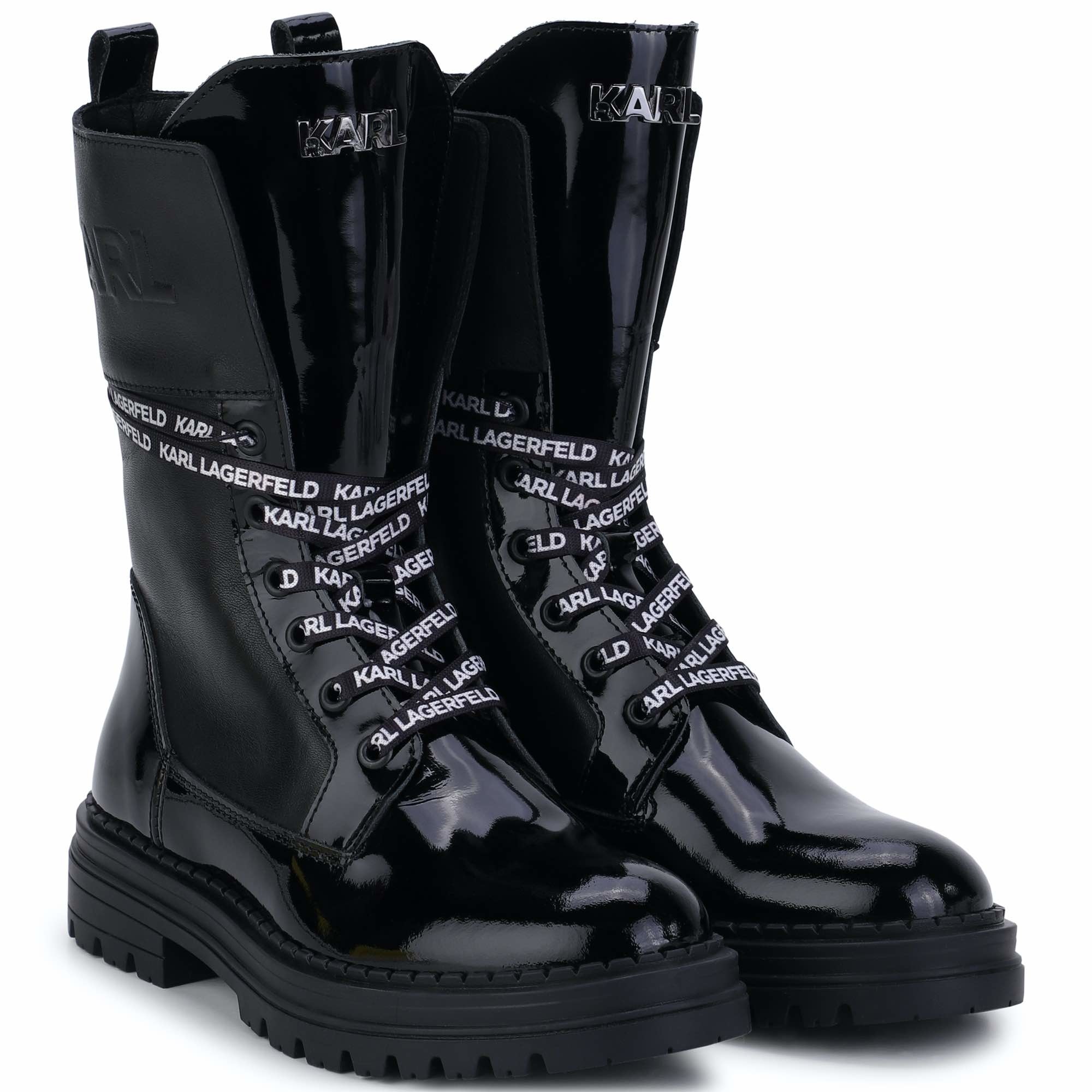 Karl Lagerfeld - Bottines - Zwart - Z19081/09b - Lolly Pop Kindermode