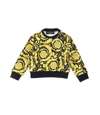 Versace Versace Sweatshirt Felpa Barocco Black Gold