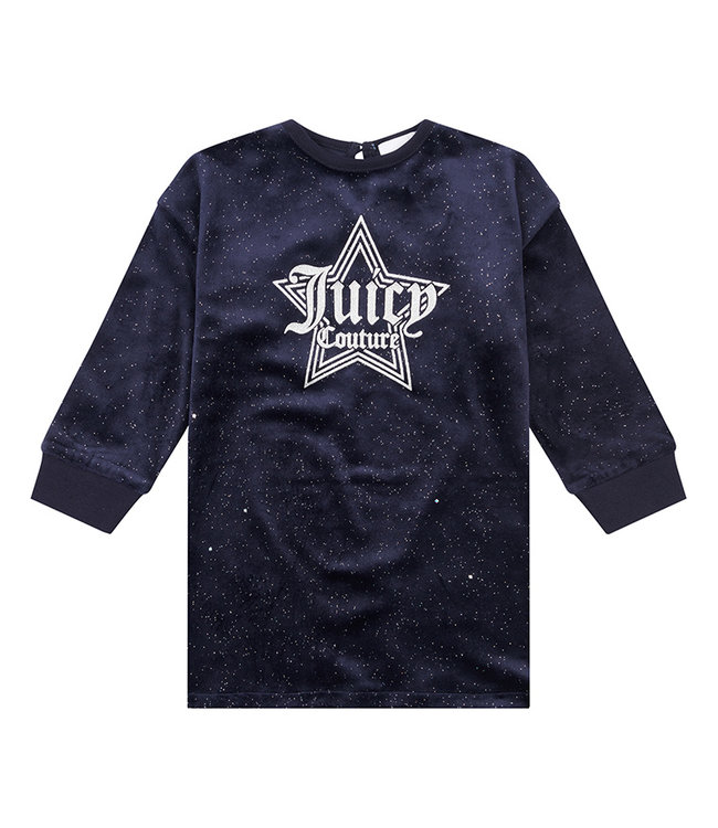 Juicy Couture Juicy Couture Star Glitter Velour Ls Dress