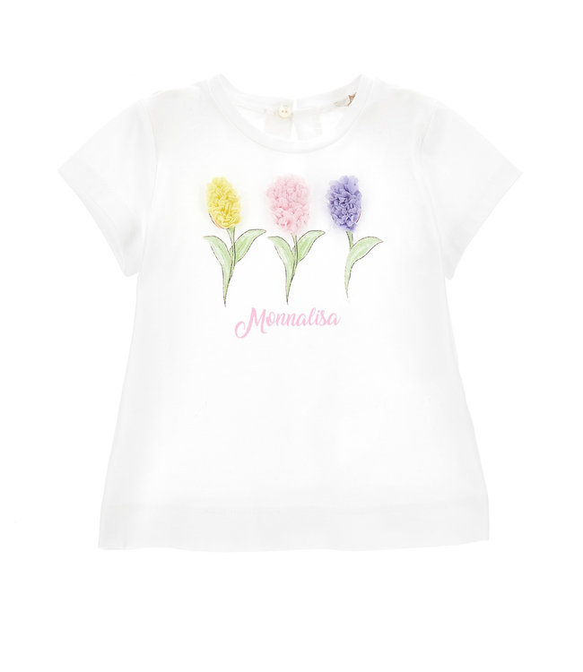 Monnalisa Monnalisa T-Shirt Tulipani Jersey Cotone 0099