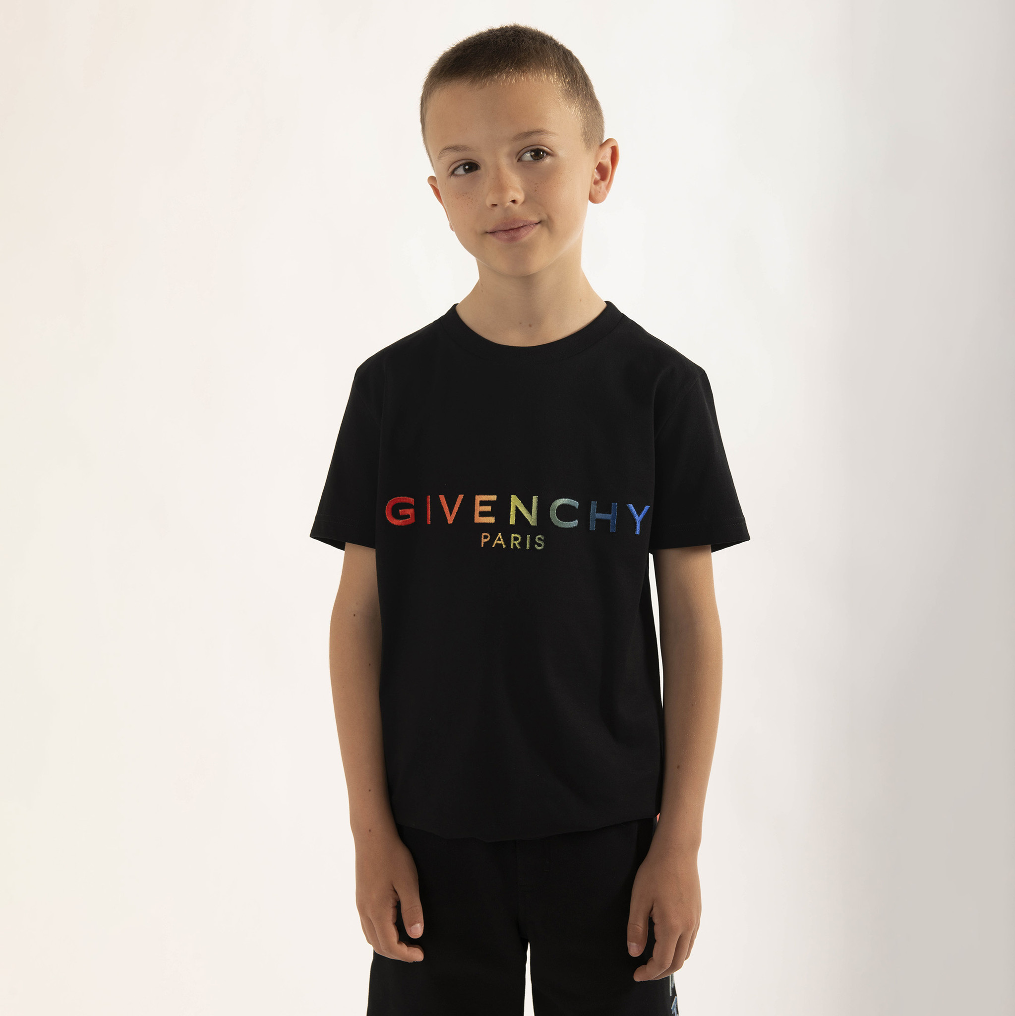 abstract Gezamenlijke selectie Praktisch Givenchy T-Shirt Zwart H25412_09B H25412_09B - Lolly Pop Kindermode