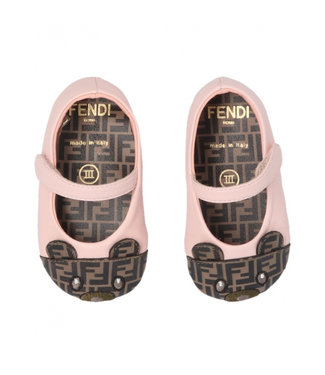 Fendi Fendi Ballerina Pelle Vitello Rosa Marrone