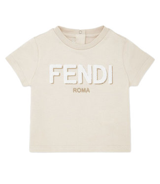 Fendi Fendi T-Shirt Jersey Beige Baby