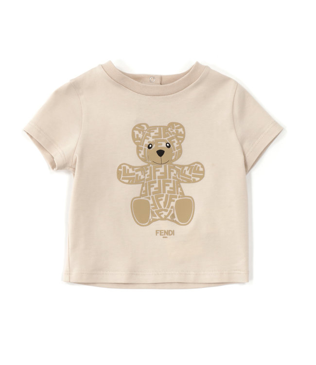Fendi Fendi T-Shirt Jersey Beige Baby BUI061