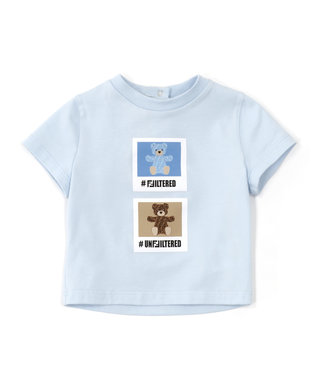 Fendi Fendi T-Shirt Jersey Azzurro Baby BUI058