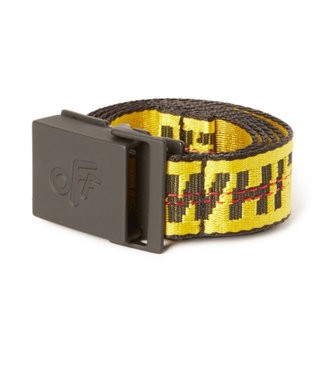 Off White Classic Industrial Belt Yellow Black
