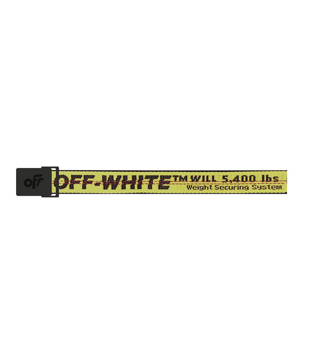 Off White Classic Industrial Belt Yellow Black