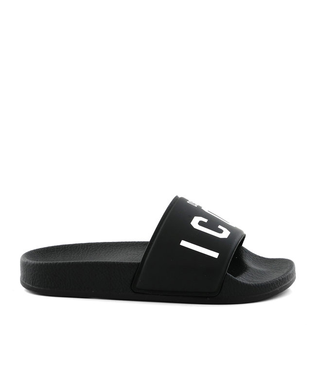 DSQUARED2 DSQUARED2 Icon Pool Slides Logo Print Black White