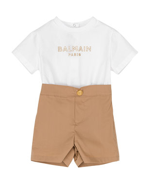 Balmain Balmain Jumpsuit Beige White