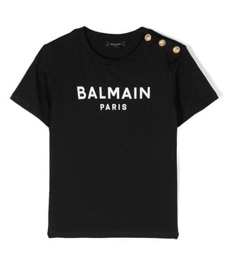 Balmain Balmain T-Shirt Top Black Gold