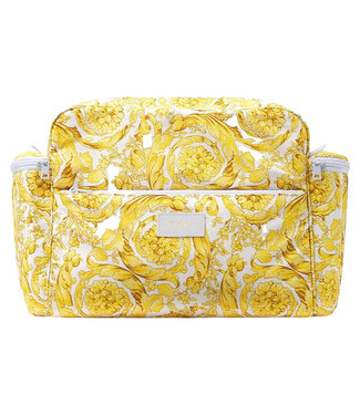 Versace Versace Shoulder Bag Printed Fabric White Gold