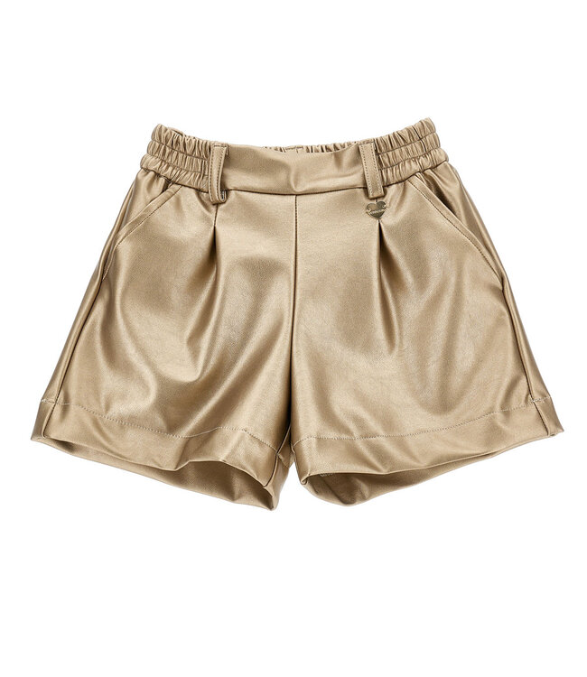 Monnalisa Monnalisa Shorts Con Pinces Spalmat Oro 17B403_2403_0070