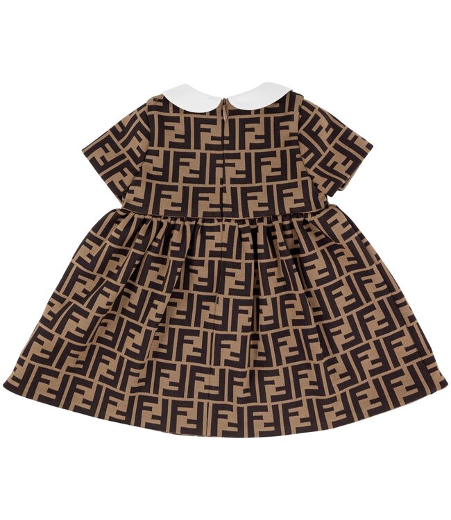 Fendi Fendi Abito Bfem Jersey Logo FF Nocciola Marrone BFB340_A6A6_F0E0X