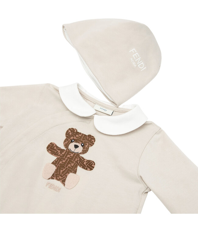 Fendi Fendi Set Unisex Jersey Stretch Beige Baby BUK102_ST8_F19J5