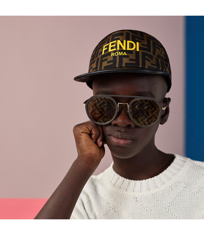 Fendi Fendi Baseball Unisex Fendi Roma Zucca Giallo JUP004_AMRP_F17QF