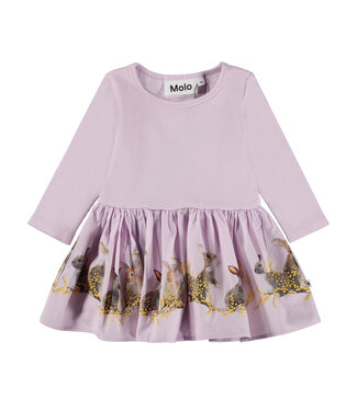 Molo Molo Dress Long Sleeves Candi Purple Bunnies