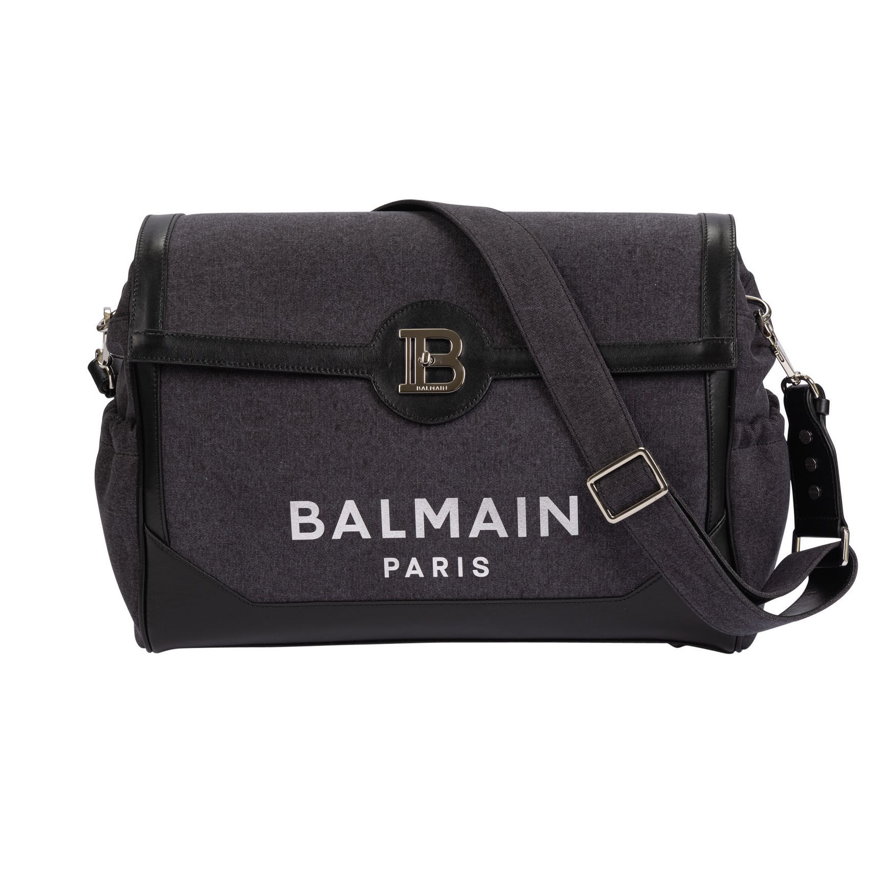 Balmain Kids Diaper Bag In Black