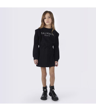 Balmain Balmain Jersey Dress Black BT1A80