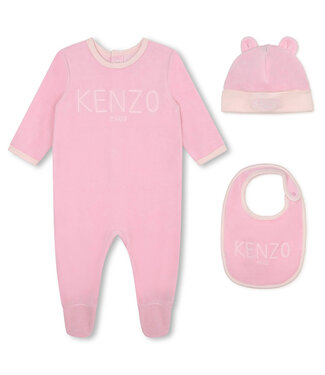 Kenzo Kids Kenzo Kids Pyjama Slabbetje Muts Oud Roze K98143_456