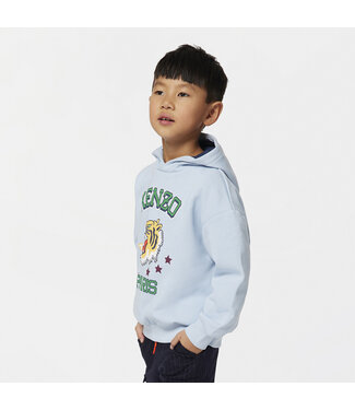 Kenzo Kids Kenzo Kids Sweater Met Kap Lichtblauw K25852_794