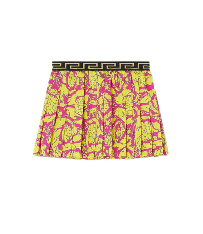 Versace Versace Dress Arocco Sihlouette Fuxia Yellow