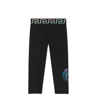 Versace Versace Sweatpants Medusa Print Black Multicolor