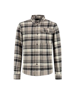 BALLIN Amsterdam Ballin Amsterdam Checked Shirt Taupe 23037201