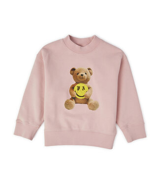 Palm Angels  Palm Angels Smiley Bear Crew Rose Pink Yellow PGBA002F23FLE0023415