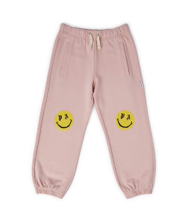 Palm Angels  Palm Angels Smiley Brush Sweatpants Rose Pink Yellow PGCH001F23FLE0013415