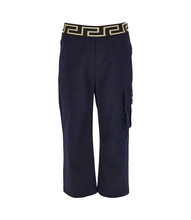 Versace Versace Informal Pant Gabardine Blue Gold