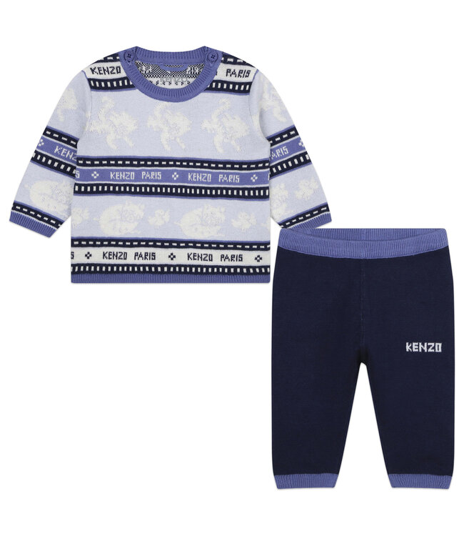 Kenzo Kids Kenzo Kids Ensemble Tricot Lichtblauw K98135_771