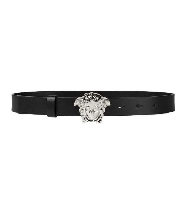 Versace Versace Belt Calf Leather Black Palladium