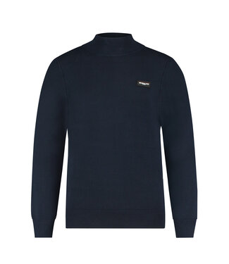 BALLIN Amsterdam Ballin Amsterdam Mockneck With Badge Navy 23037801