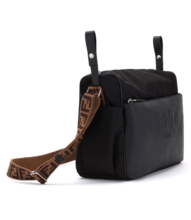 Fendi Fendi Borsa Pann Nylon Econyl Nero Palladio 7VB014_AI9U_F05U0