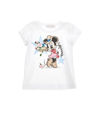 Monnalisa Monnalisa T-Shirt St.Minnie Jersey Bianco 11C608_3201_0099