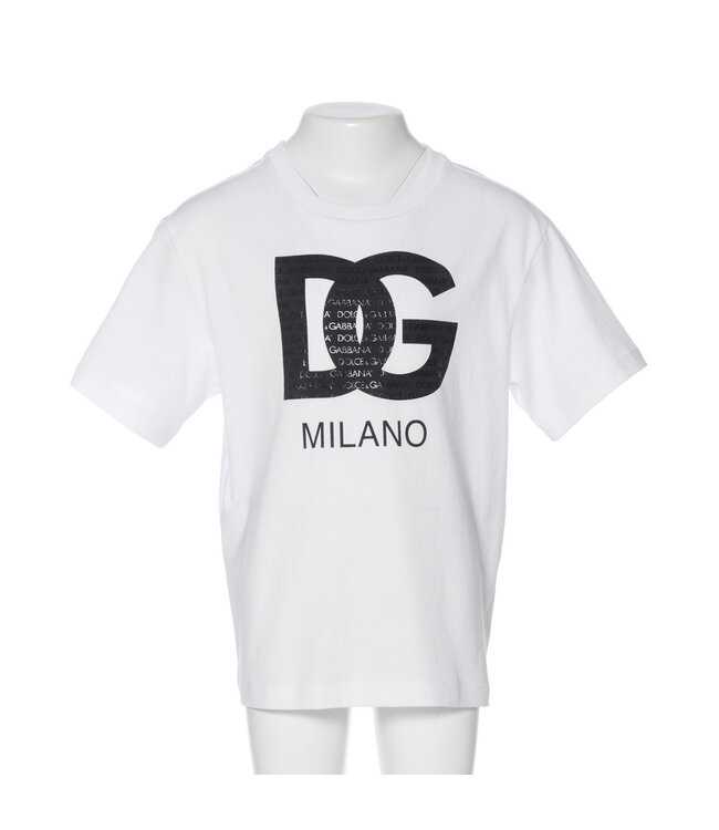 Dolce & Gabbana Dolce & Gabbana T-Shirt Optical White Black Sicily