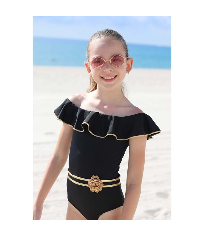 Nessi Byrd Nessi Byrd Terry Swimsuit Black