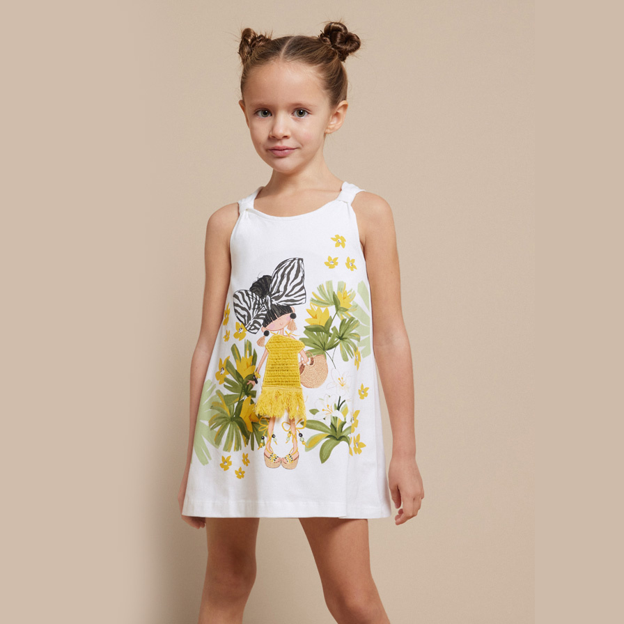 Mayoral Girls Yellow Dress | Junior Couture USA