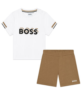 BOSS Boss Set Tee Shirt+Bermuda Beige J50624_269