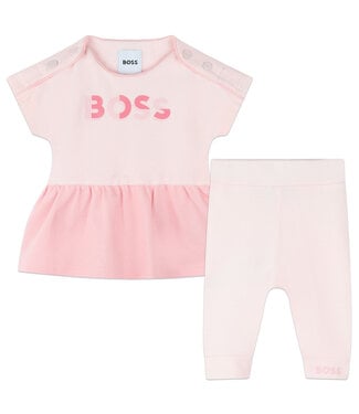 BOSS Boss Jurk+Leggings Roze  Licht J50826_44L