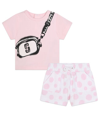 Marc Jacobs Marc Jacobs T-Shirt+Short Roze  Wit W60153_S01