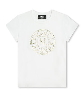 Karl Lagerfeld Karl Lagerfeld T-Shirt  Wit Geel Z30109_N25