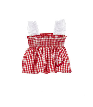 Monnalisa Monnalisa Top Galette Vichy Bianco+Rosso 39C303_3042_9943