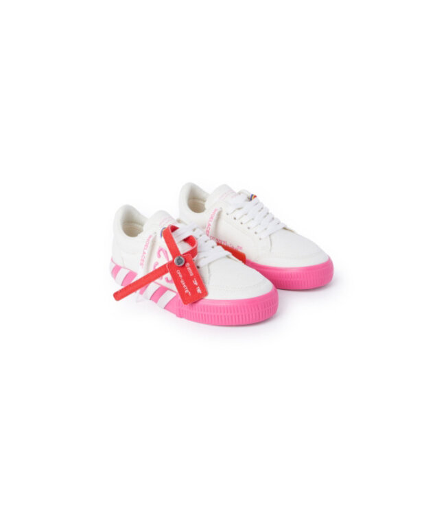 Off White Vulcanized Lace Up Off White Fuchsia OGIA001S24FAB0010332