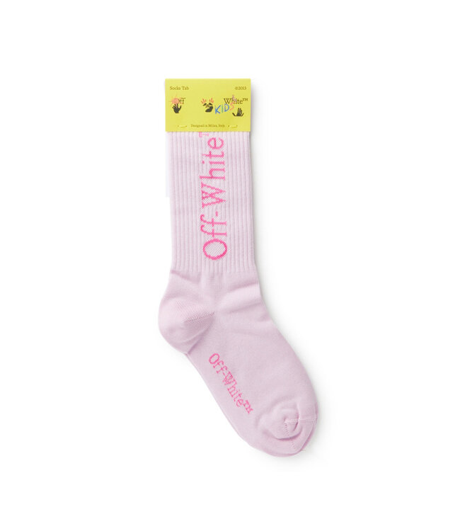 Off White Off White Bookish Socks Lilac Fuchsia OGRA003S24KNI0013632