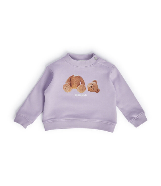 Palm Angels  Palm Angels Bear Crew Light Lilac Brown PGXC001S24FLE0013860