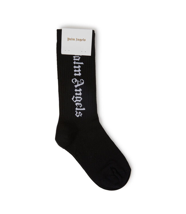 Palm Angels  Palm Angels High Socks Black White PBRA005C99KNI0041001