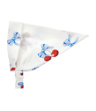 Monnalisa Monnalisa Bandana Popeline Ciliegie Bianco 39C014_3663_0099