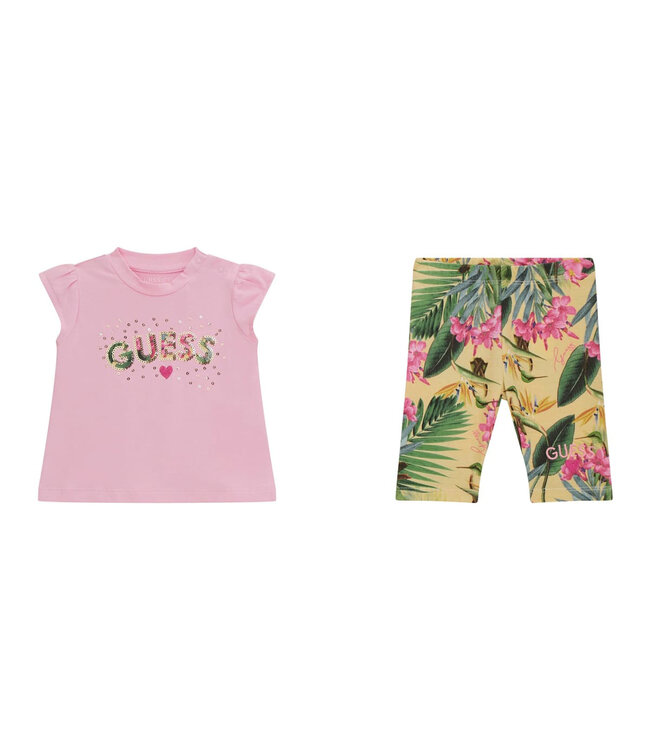 Guess Guess Set T-Shirt and Leggings Wild Tulip_A4GG06_K6YW3