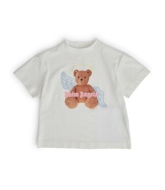 Palm Angels  Palm Angels Bear Angel T-Shirt Off White Brown PGAA002S24JER0020360